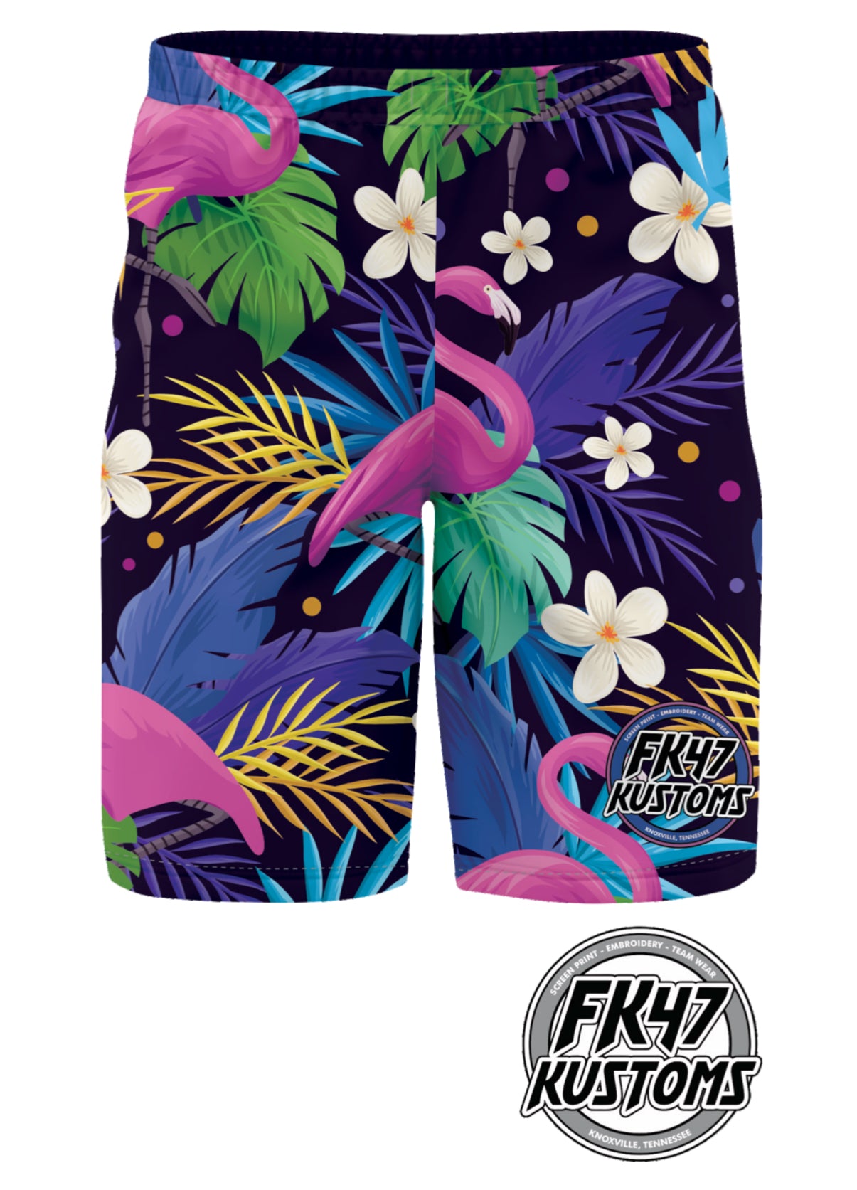 FK47 Spandex CUSTOM Shorts - Tropical