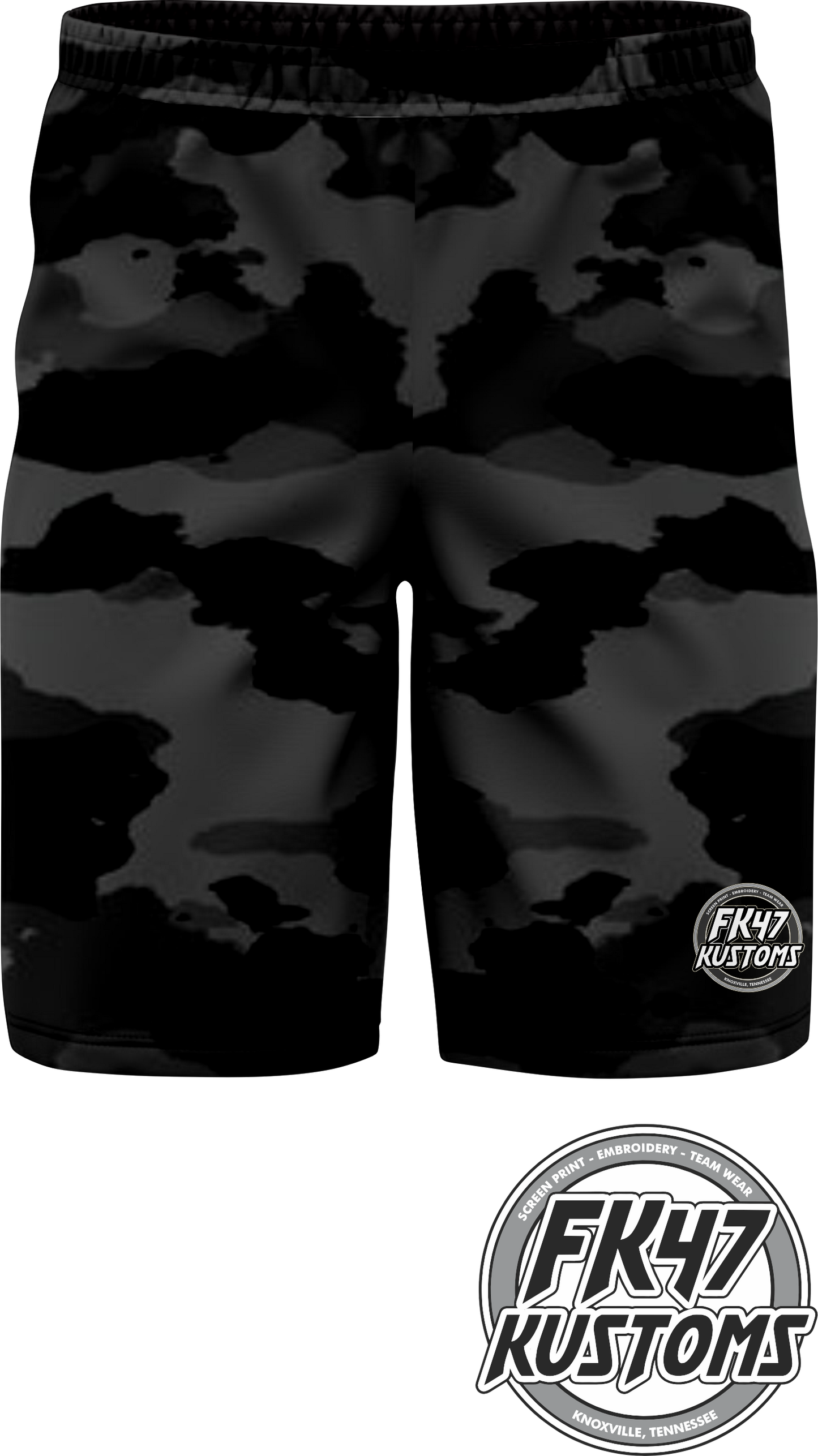 FK47 CUSTOM Shorts - Black Camo