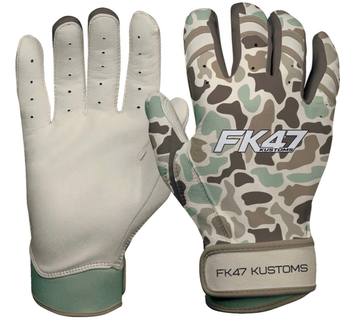 FK47 ELITE Batting Gloves - Quacked Camo
