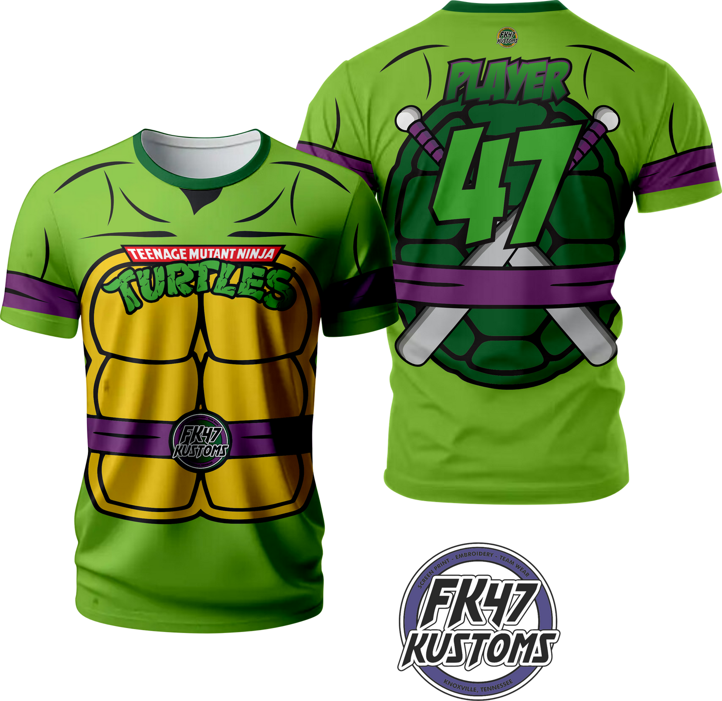 Short Sleeve Custom Jersey - TMNT