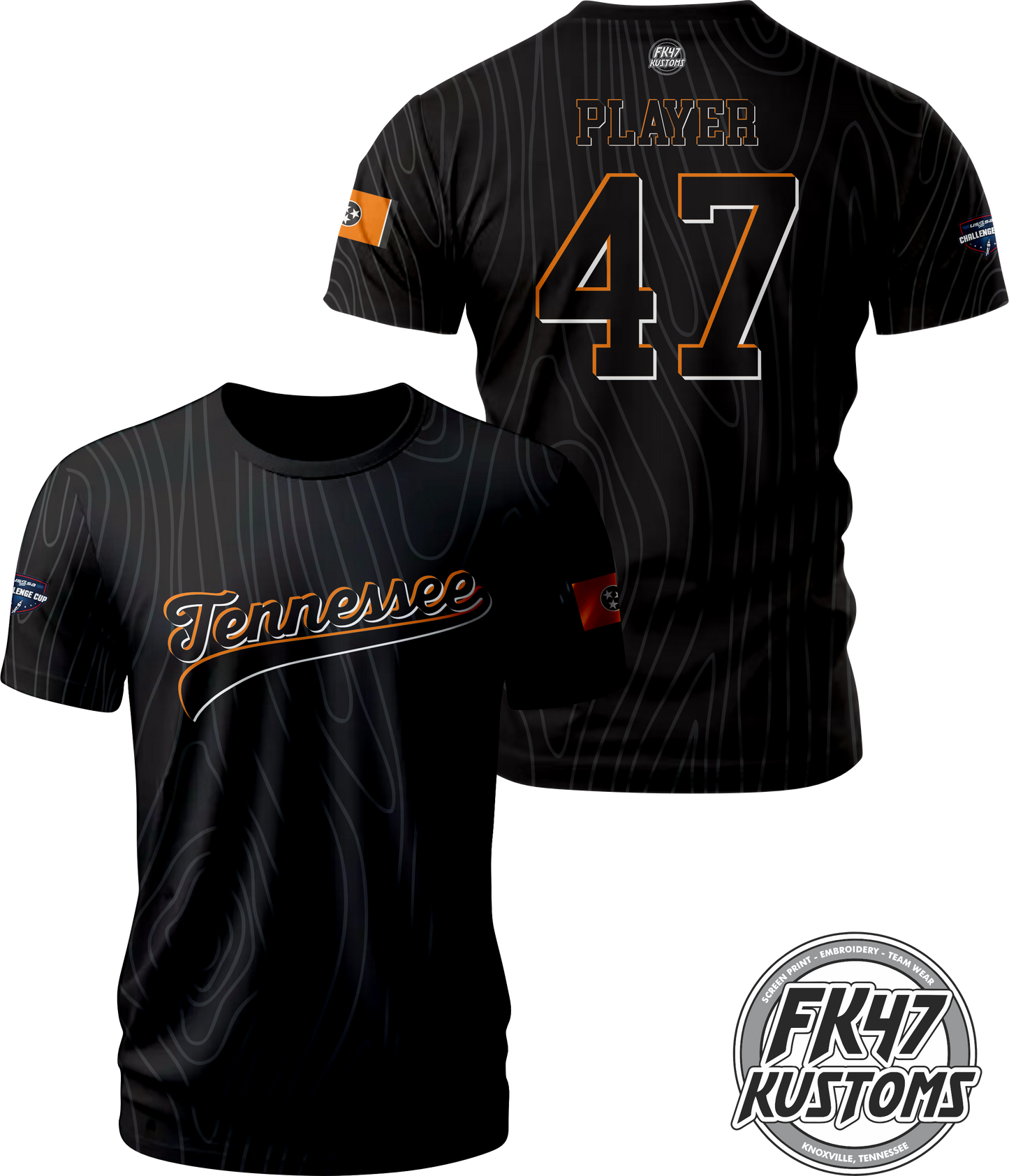 Tennessee Challenge Cup Jersey - Black