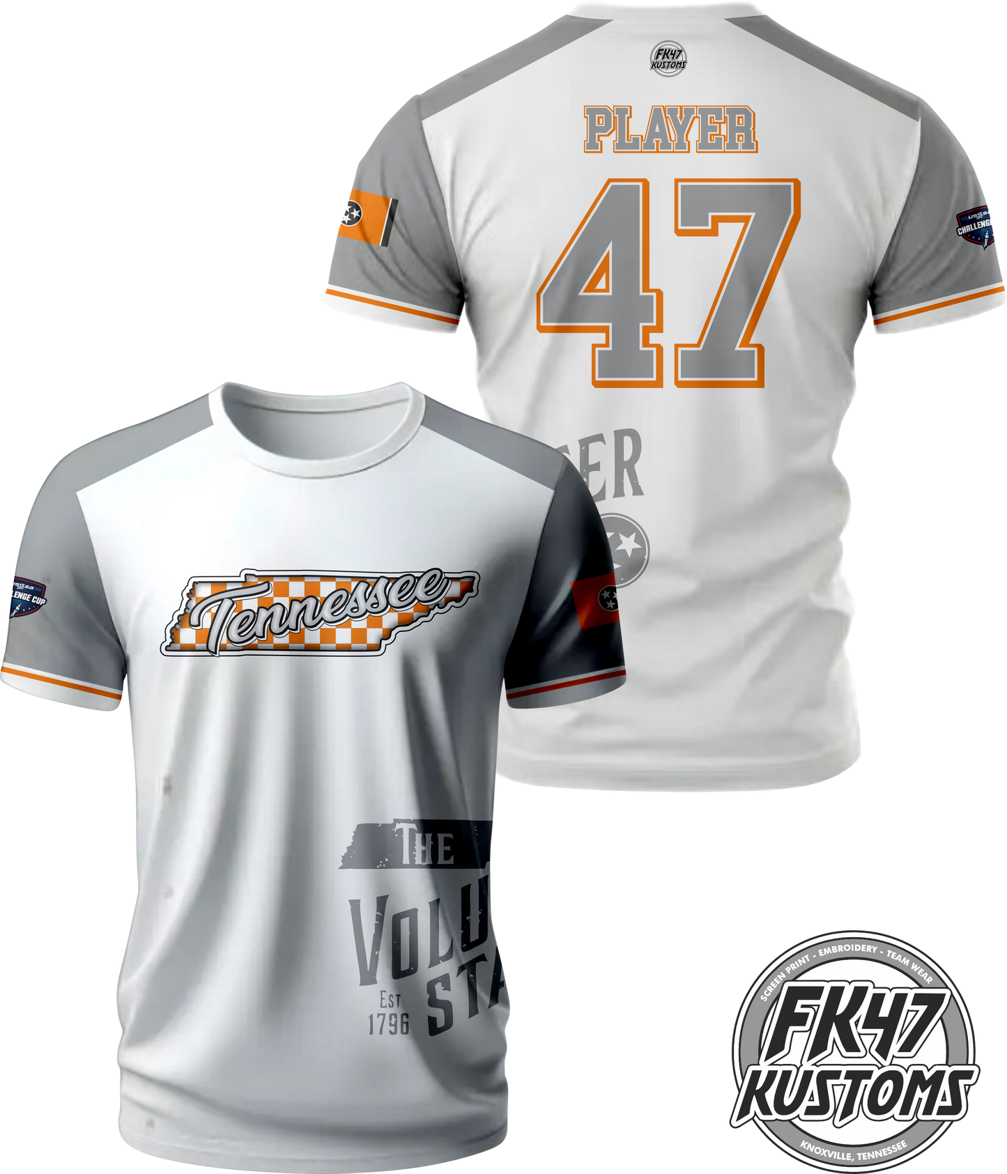 Tennessee Challenge Cup Jersey - White