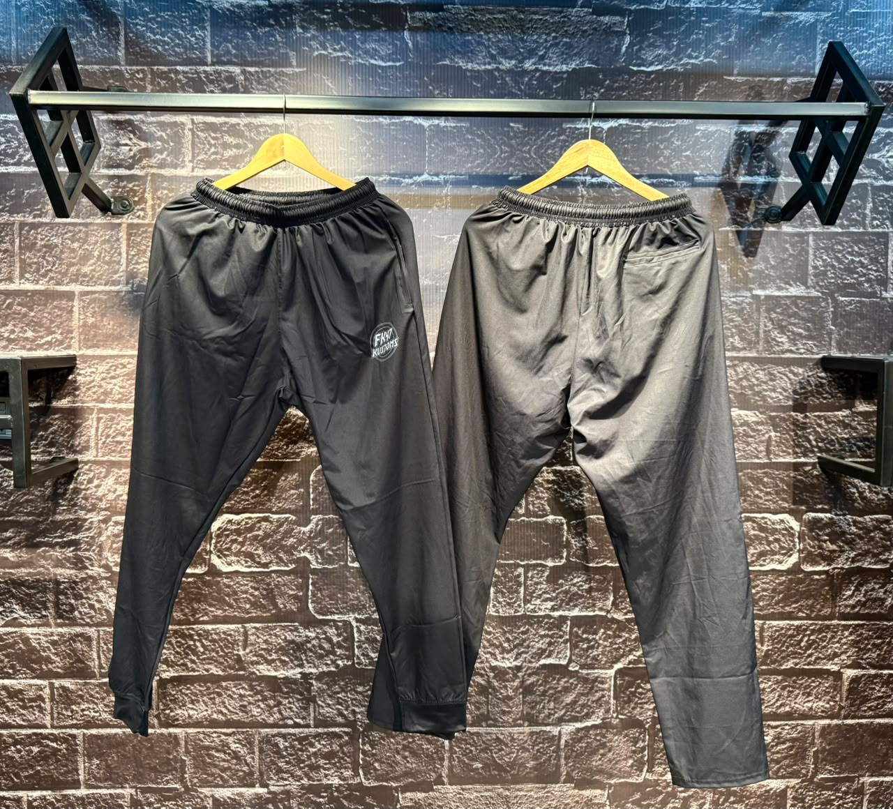 FK47 Microfiber Joggers - Black