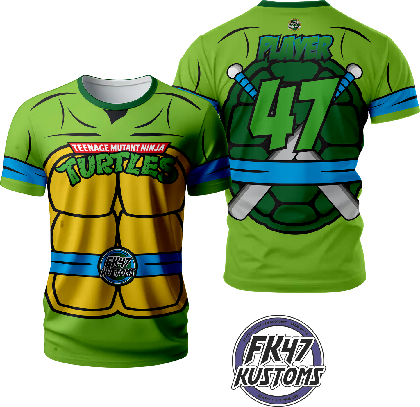 Short Sleeve Custom Jersey - TMNT