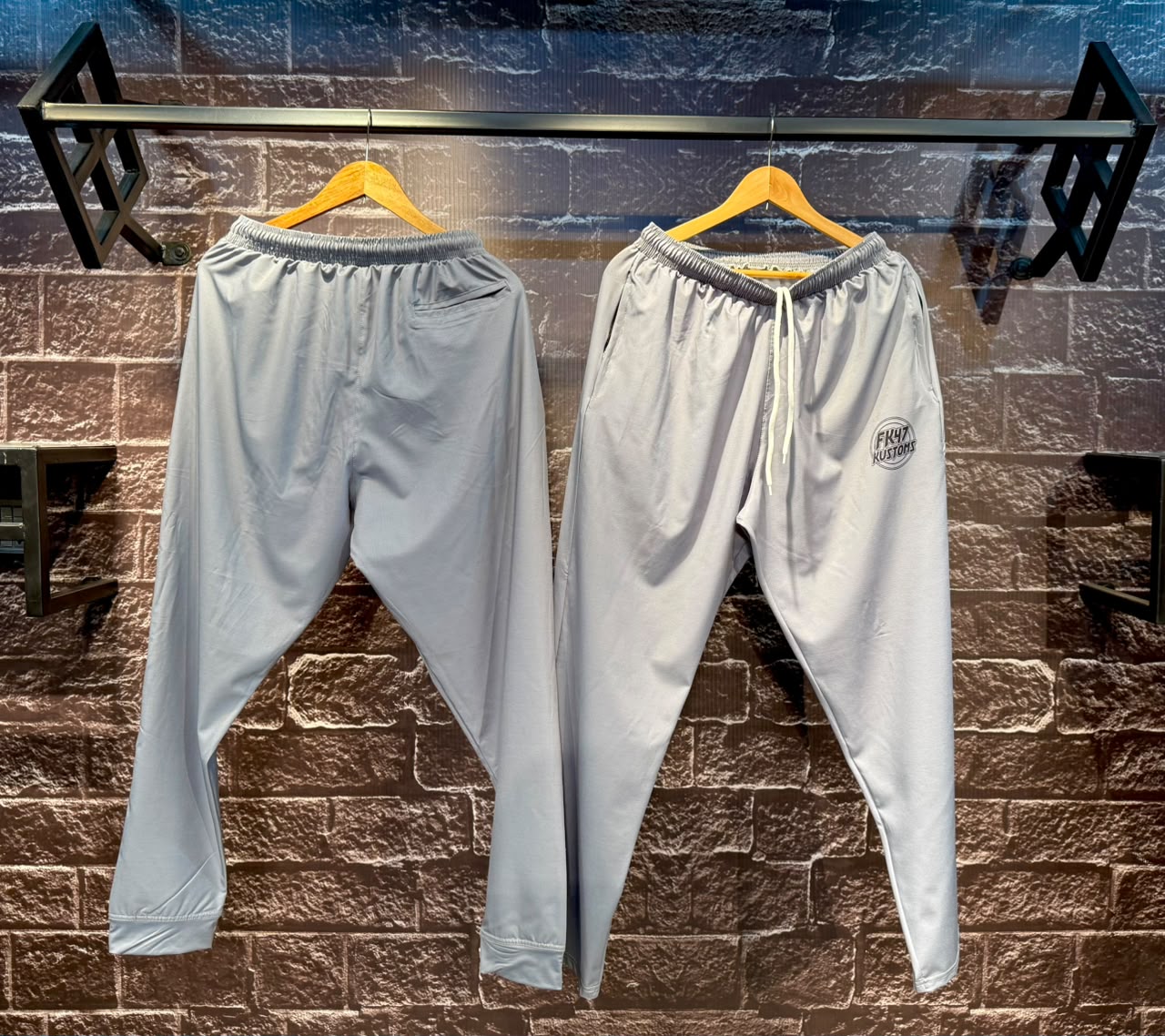 FK47 Microfiber Joggers - Grey