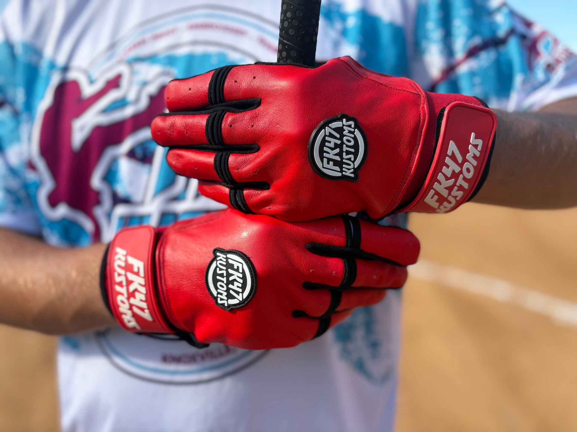 〈新品〉Strikeforce OFFICIAL Gloves RED FK47 Batting gloves - Red – FK47 Kustoms